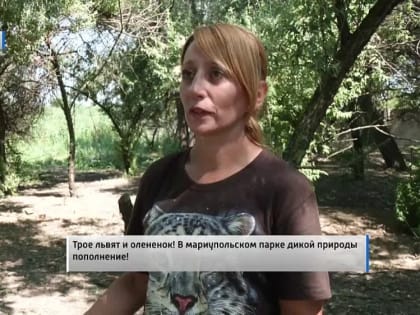 Трое львят и олененок! В мариупольском парке дикой природы пополнение! Актуально