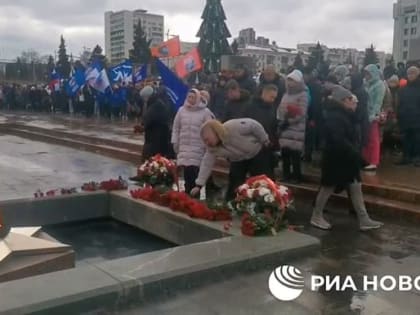 Жители Самарской области почтили память погибших в Макеевке