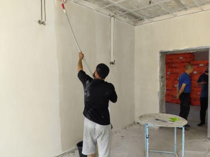 Липецк продолжает восстановление школы в пос. Володарское