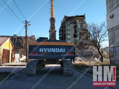 В центре левобережья начался демонтаж сгоревших многоэтажек