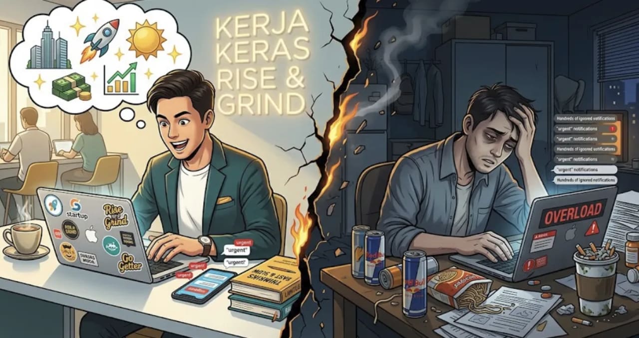 Burnout dan Romantisasi Hustle Culture pada Usia Produktif
