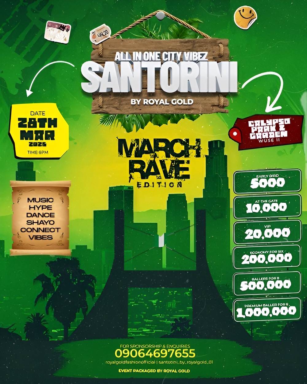 All in one city vibez SANTORINI by ROYALGOLD 