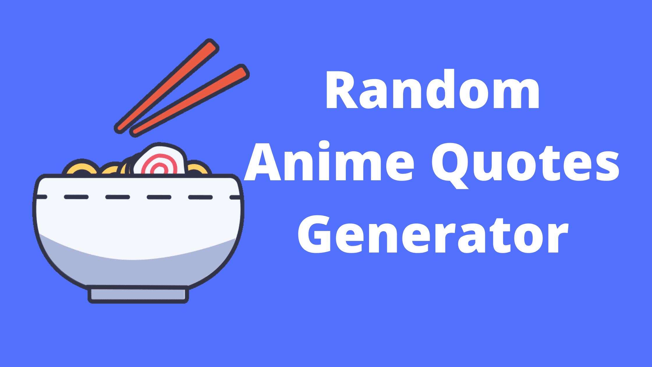 Random Anime Generator