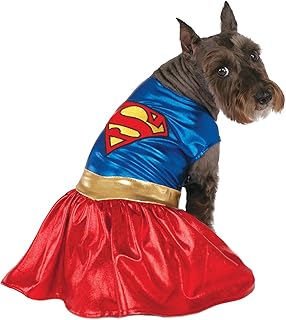 DC Comics Superheroes: Supergirl Pet Costume for For Dogs or Cats by Rubies, Medium product image