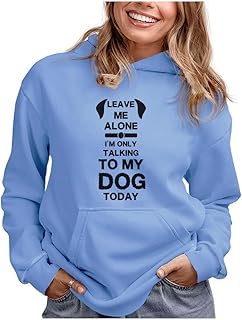 Womens Graphic Hoodie - Cute Animal and Funny Quote Pullover Sweatshirt - Casual Hooded Top for Dog & Sloth Lovers product image