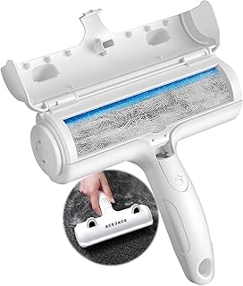 ACE2ACE Pet Hair Removal Tool, Reusable Lint Roller for Pet Hair, Self Clean Cat Hair Remover with Dust Bin, Dog Hair Remover for Couch, Furniture, Carpet, Sofa and Bedding product image