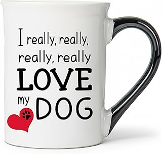 Cottage Creek Coffee Mug with 'I Really, Really Love My Dog' text