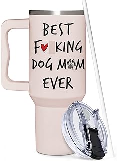 Dog Mom 40oz Tumbler with Handle product image