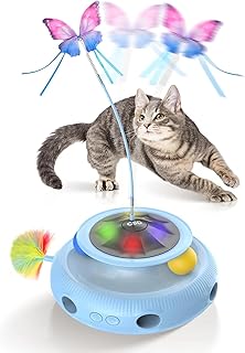 Interactive Cat Toys with Butterfly, Feather & Balls