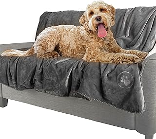 PETMAKER Dog Blanket - 60x80in Reversible Sherpa Blanket - Throw Blankets for Bed, Couch, Crate, or Car - Machine Washable Puppy Essentials (Gray) product image