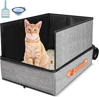 Portable Cat Travel Litter Box with Accessories