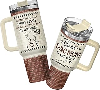 Funny Dog Mom Tumbler 40oz with Handle and Straw product image