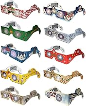 3D Christmas Glasses - 10 Pairs / 10 Turn Christmas Tree & Holiday Lights into Magical Images - Stocking Stuffers - Secret Santa - Office Parties - Fun for The Family product image