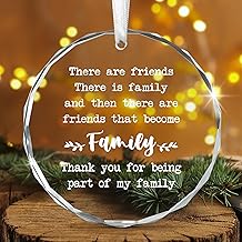 AXIARA Christmas Friend Gifts for Women Men - Glass Christmas Ornaments for Tree Decorations - Friends Birthday Gifts for Women BFF Bestie, Unique Stocking Stuffers Gift Ideas for Xmas Decorations product image