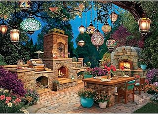 Blueforest 1000 Piece Jigsaw Puzzle with garden patio theme