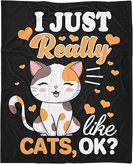 Cats Blanket Gift for Cat Lovers-40x50 Inches Soft Flannel Blanket product image