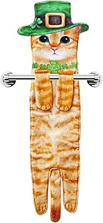 DaisyJoy St Patrick Day Cat Hand Dish Towels product image