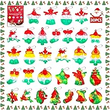 Christmas Pop Fidget Toys Bulk Its Christmas Party Favors for Kids 30 Pack Mini Pop Keychain It Stocking Stuffers for Kids Goodie Bag Stuffers Fidgets for Classroom Prizes Student Birthday Party Gifts product image