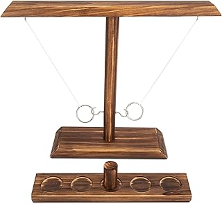 DreamToyz Ring Toss Games for Adults, Yard Games, Patio Decor, Outdoor Indoor Games, Wooden Hook and Ring Game for Bars, Home, Party, 15.7" X 13" Large Size product image