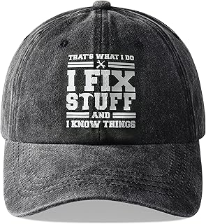 I Fix Stuff Funny Dad Hat Gifts for Men Who Have Everything Baseball Cap Ideas for Birthday Anniversary product image
