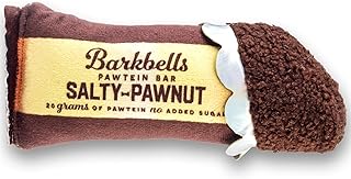 Haute Diggity Dog Barkbells Pawtein Bar Plush Dog Toy for Small, Medium & Large Dogs, Interactive Funny Parody Squeaky Toys, Soft, Durable, Machine-Washable, Safe & Cute Birthday Gift for Dogs product image