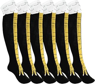 Nackiy Crazy Funny Chicken Feet Socks for Women Men, 3D Novelty Gag Gift Stocking Stuffers, White Elephant Gifts for Adults product image