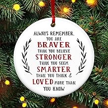GAUDORA Christmas Inspirational Gifts for Women - Ceramic Christmas Ornaments 2025 for Tree Decorations - Appreciation Gifts for Coworkers Boss Lady Nurse Teachers, Stocking Stuffers for Women Men product image