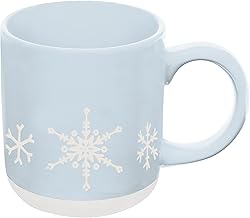 Sweet Water Decor Snowflake Coffee Mug, 14oz Stoneware Christmas Mug, Dishwasher & Microwave Safe, Large Holiday Winter Cup for Coffee, Tea & Hot Chocolate, Stocking Stuffer Gifts for Women product image