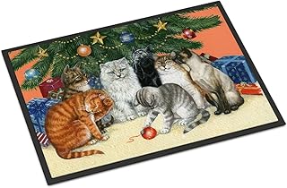 Caroline's Treasures Cats Under The Christmas Tree Doormat product image