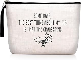 Funny Quote Makeup Bag with humorous office quote