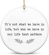 TEEZWONDER Christmas Ornaments Gifts for Women Men - Ceramic Ornaments 2025 for Xmas Tree Decorations - Christmas Birthday Stocking Stuffers Gifts for Mom Dad Sister Brother, Friend Gift Ideas product image