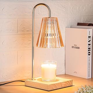 Marycele Candle Warmer Lamp with Timer, Vintage Amber Nightstand Candle Warming Lamp for Home Room Decor, Dimmable Wax Warmer for Jar Candles, Wedding Registry Gifts for Women Couples 2025 product image