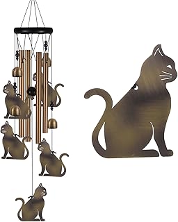 Garden Cat Wind Chimes Outdoor Indoor Decor product image