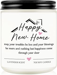House Warming Gifts New Home Housewarming Gifts for Women Men Friend New Home Gift Ideas 2026 Cool New Homeowner Gift House Warming Apartment Basket Closing Presents for Home Buyers Scented Candle product image