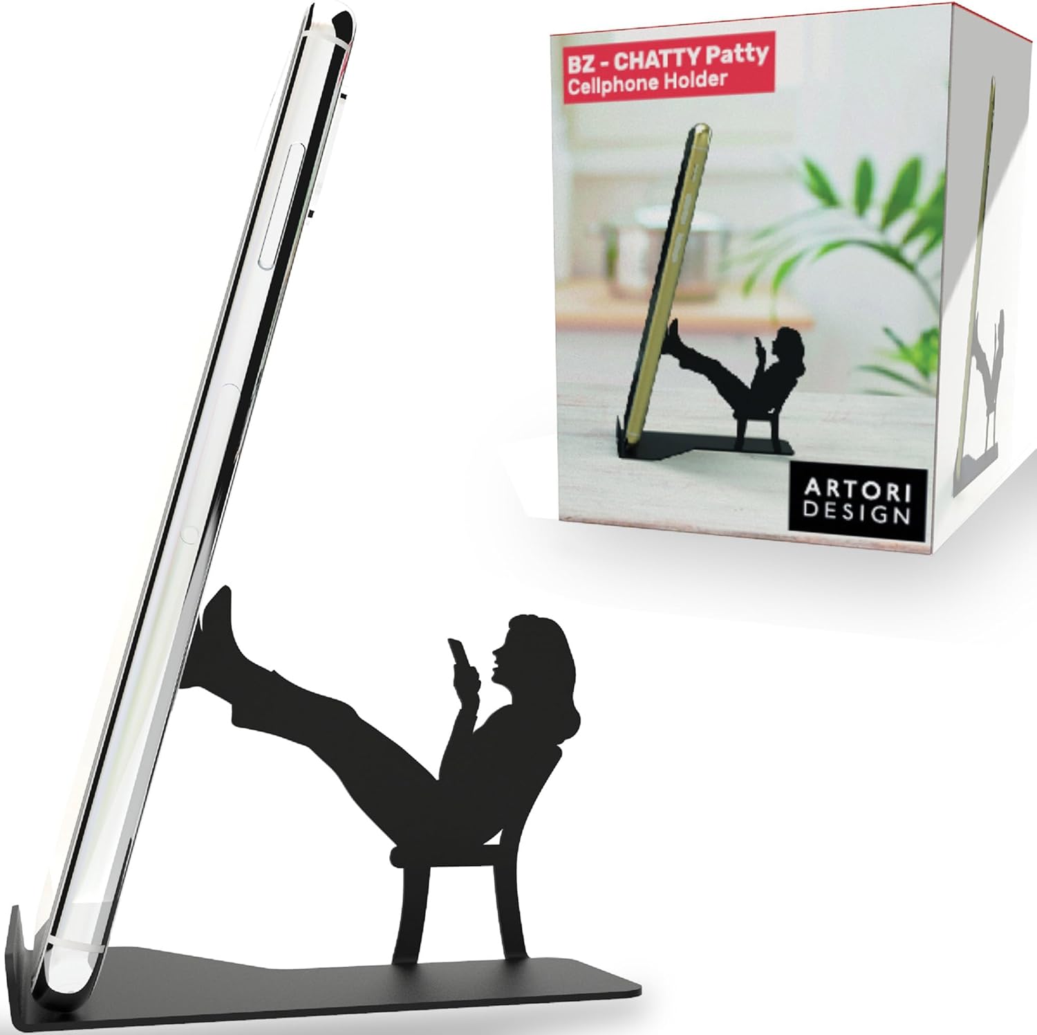Artori Design cute cell phone stand for video calls, recording, watching videos, and group chat planning product image