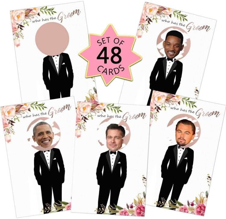 MORDUN Floral Bridal Shower Games scratch off cards product image