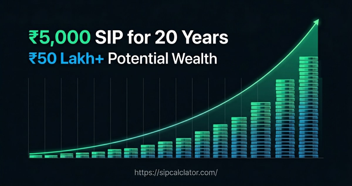 ₹5,000 Monthly SIP Can Create How Much Wealth in 20 Years?