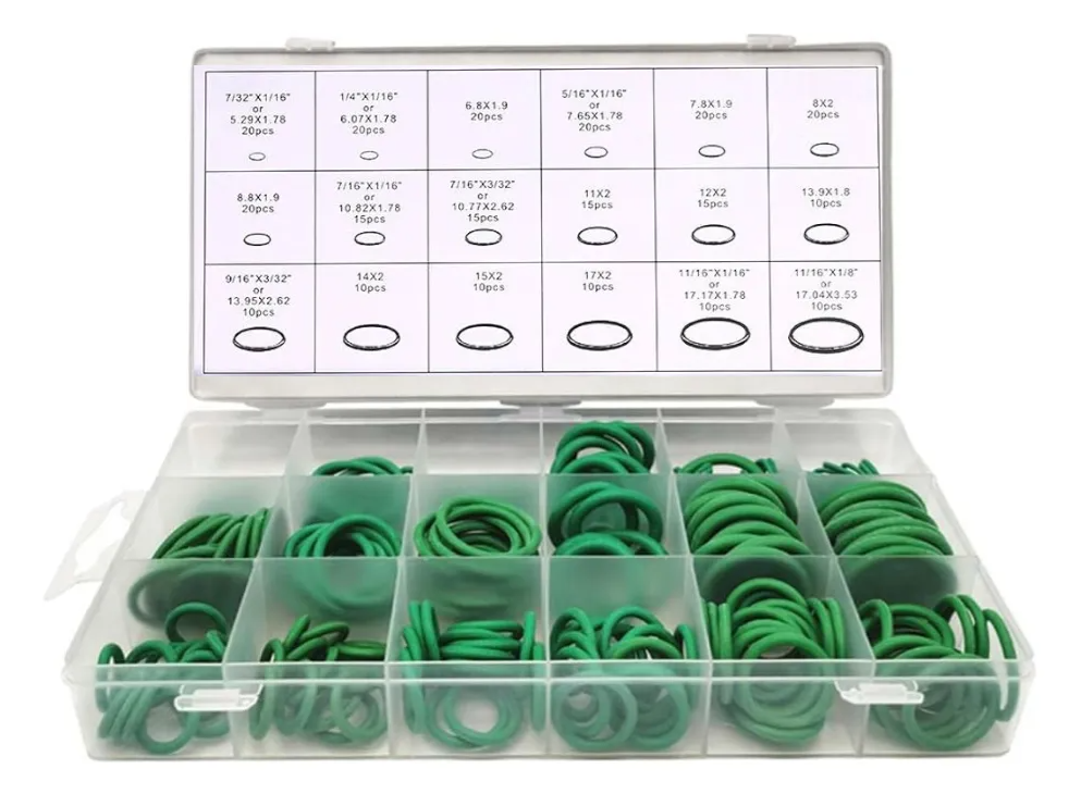 Kit Oring Verde 270 Piezas Surtidos Anillo Goma Reten O-ring