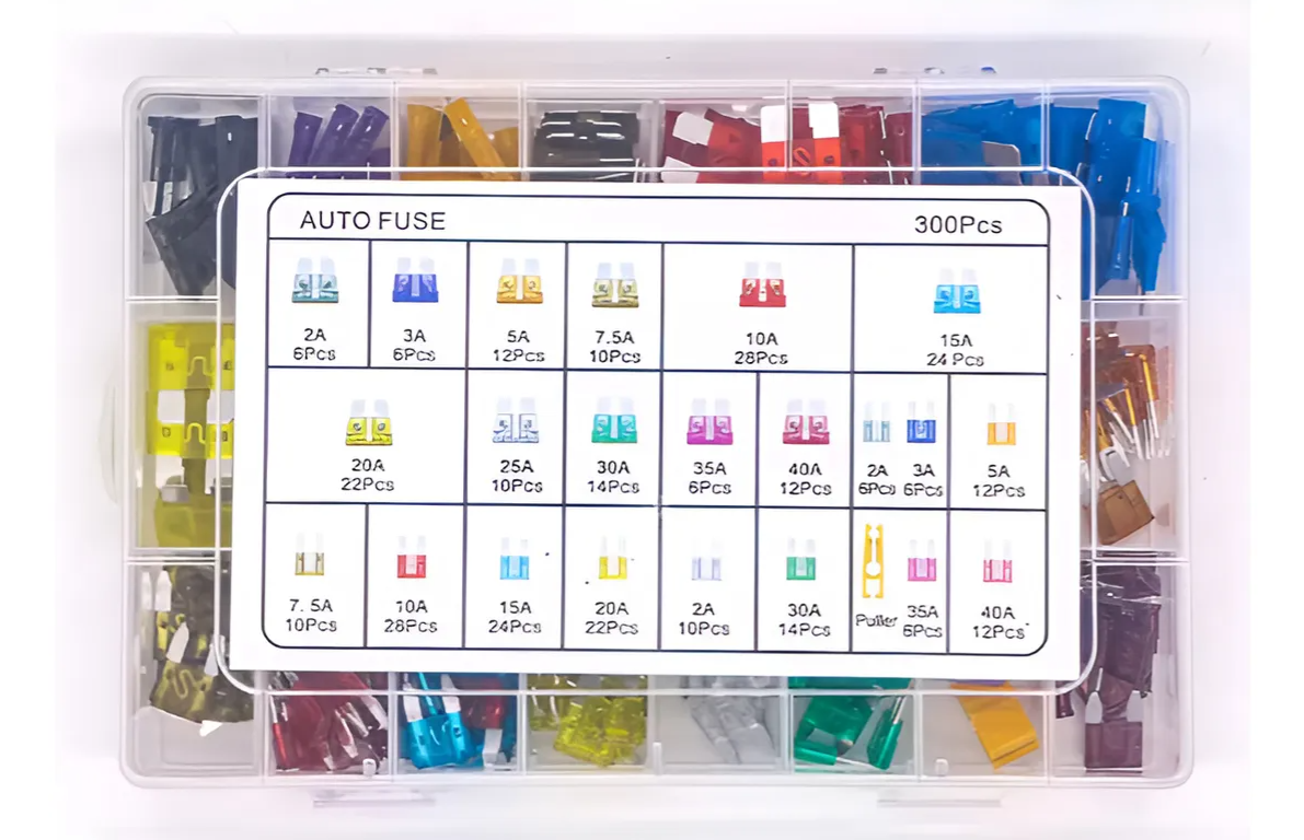 Kit 300 Fusibles Automotor Surtidos Std Y Mini Con Pinza