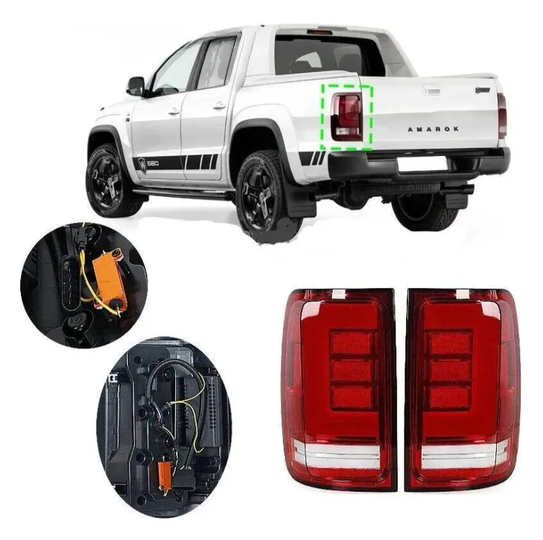 Faros Traseros Full Led Dinamico Animado Vw Amarok Canbus