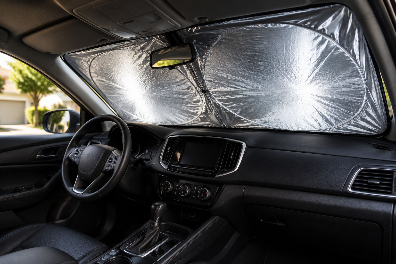 Parasol para auto: cómo bajar la temperatura interior y cuidar el tablero