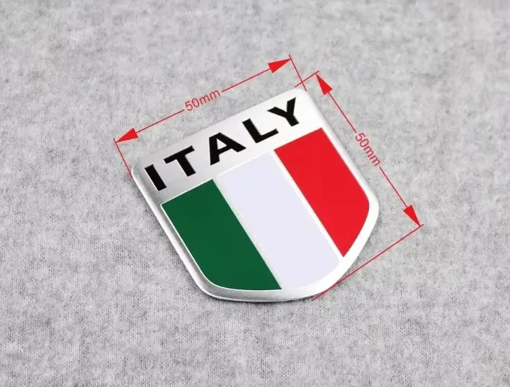 Sticker Bandera Metalica x par