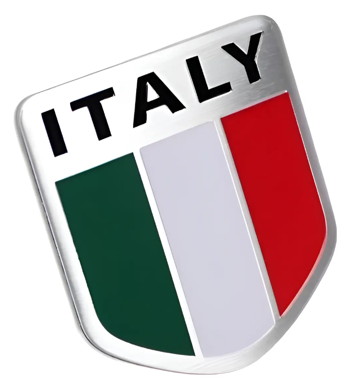 Sticker Bandera Metalica X Par