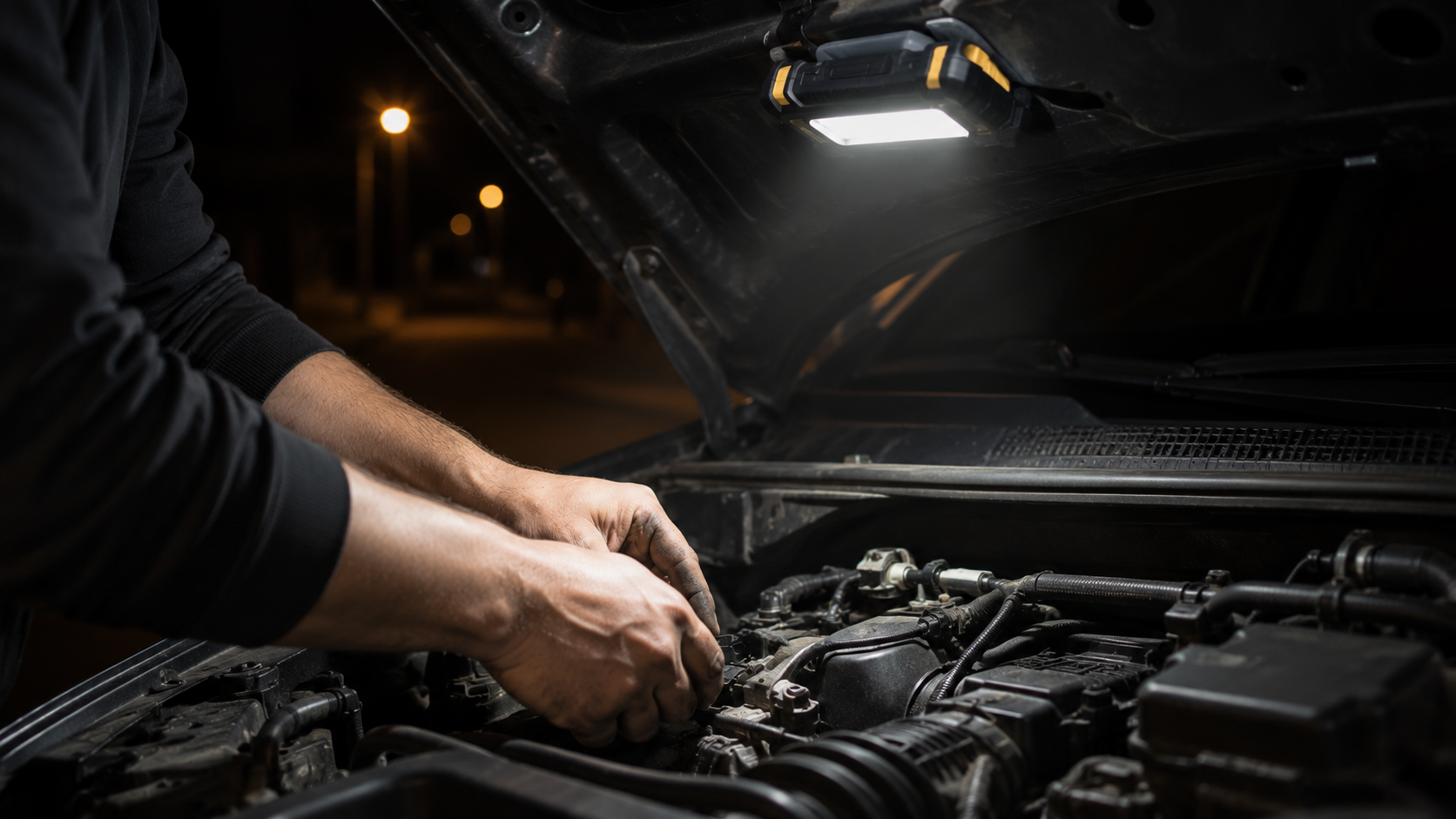 Luz de trabajo LED magnética: no te quedes a oscuras con el auto