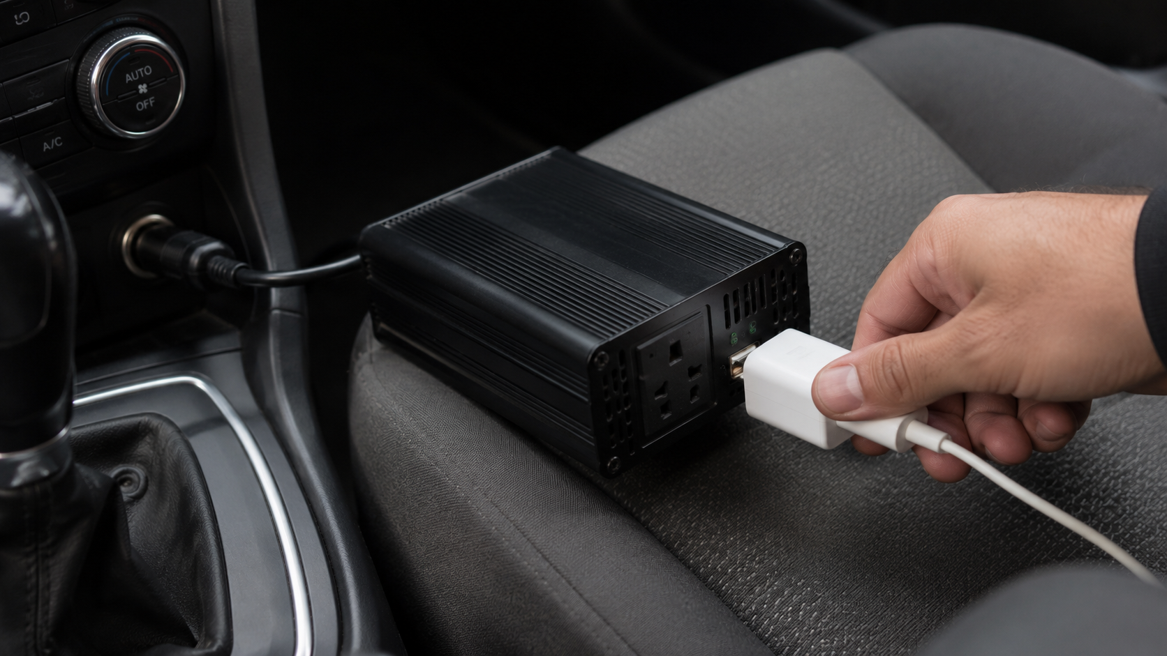 Inversor 12V a 220V: cómo tener electricidad en tu auto donde sea
