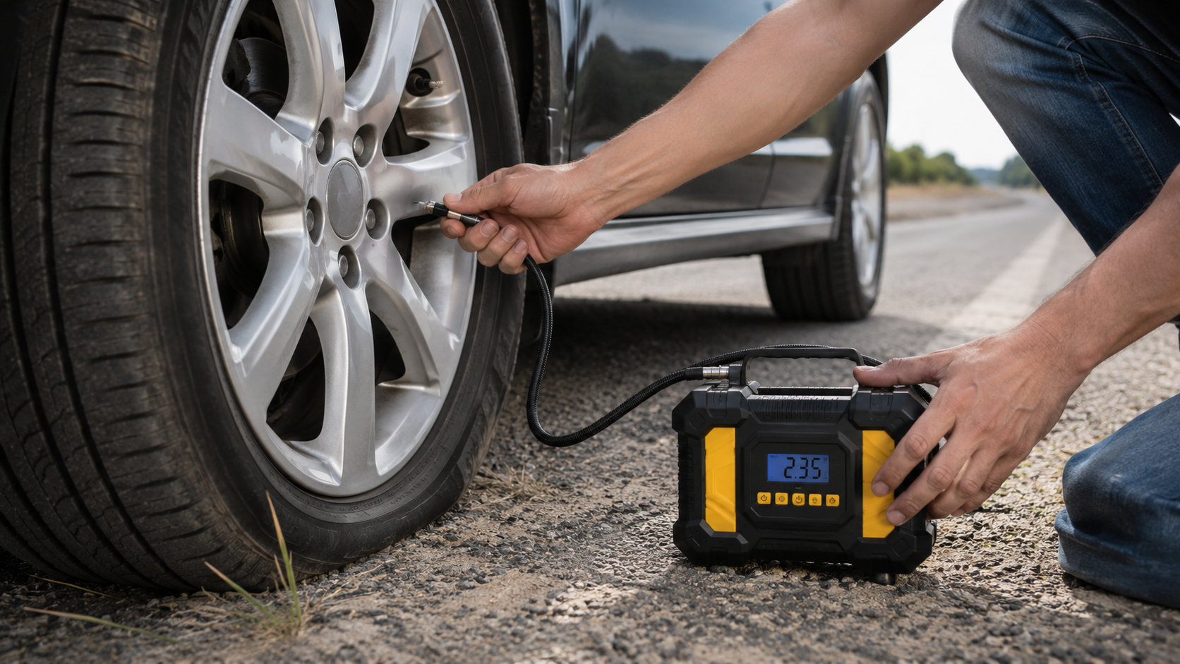 Compresor inflador portátil para auto: no te quedes varado nunca más