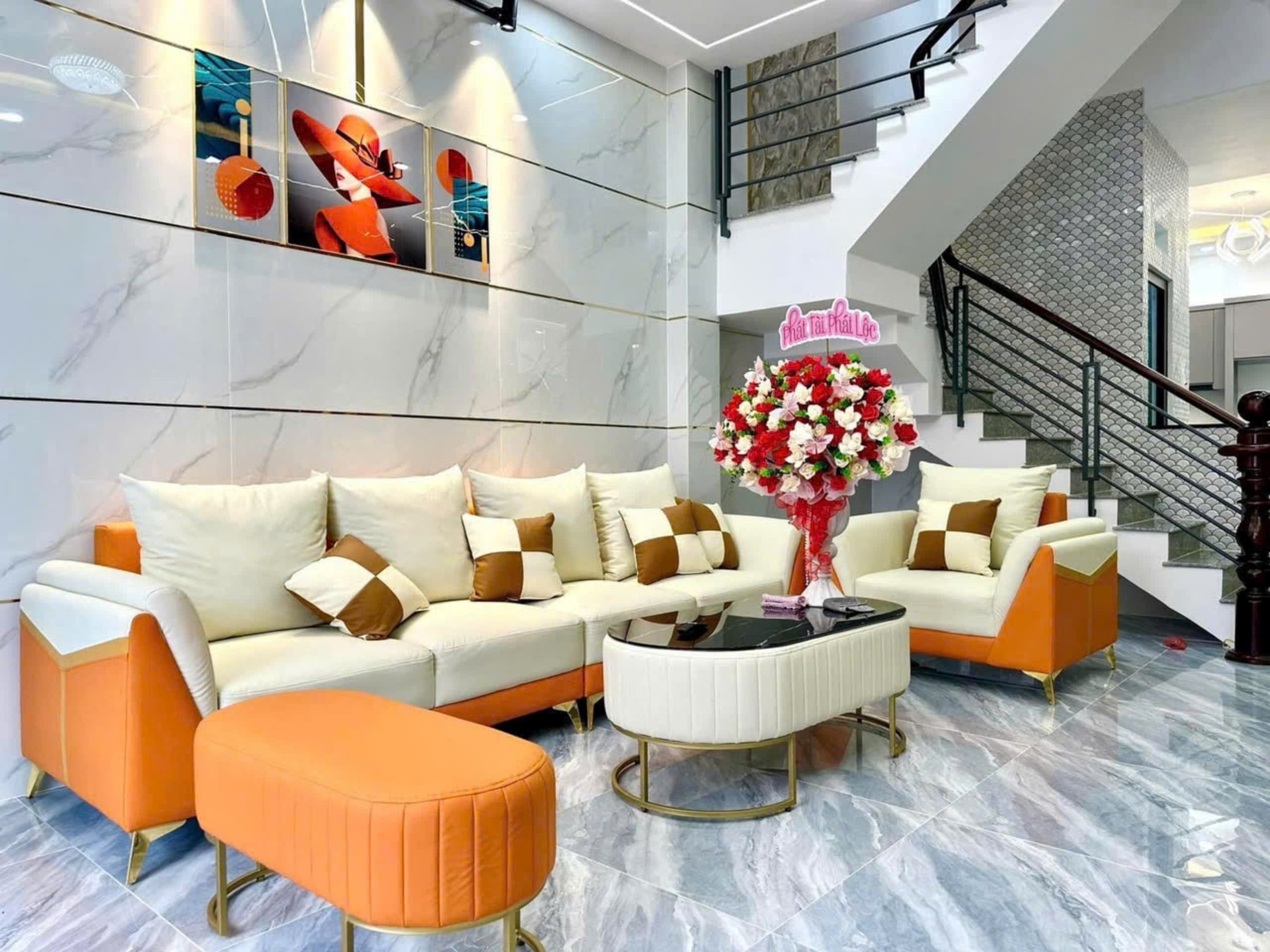 Hình phòng khách được thiết kế hiện đại