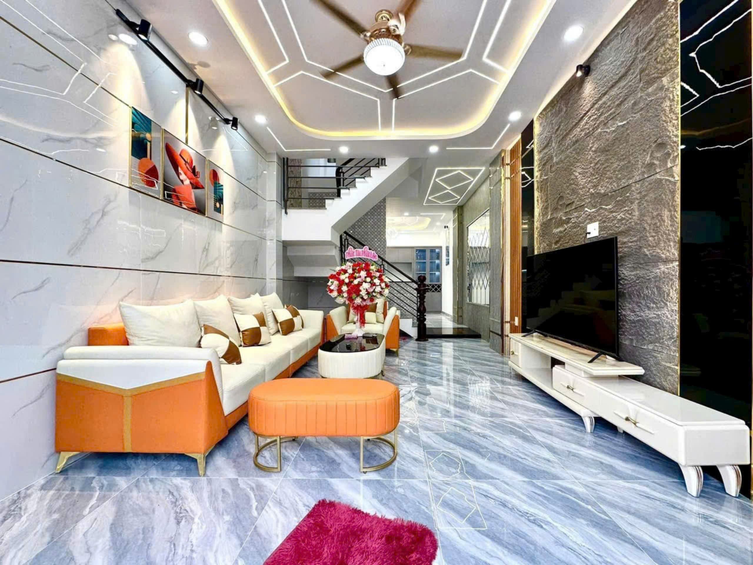 Hình phòng khách được thiết kế hiện đại