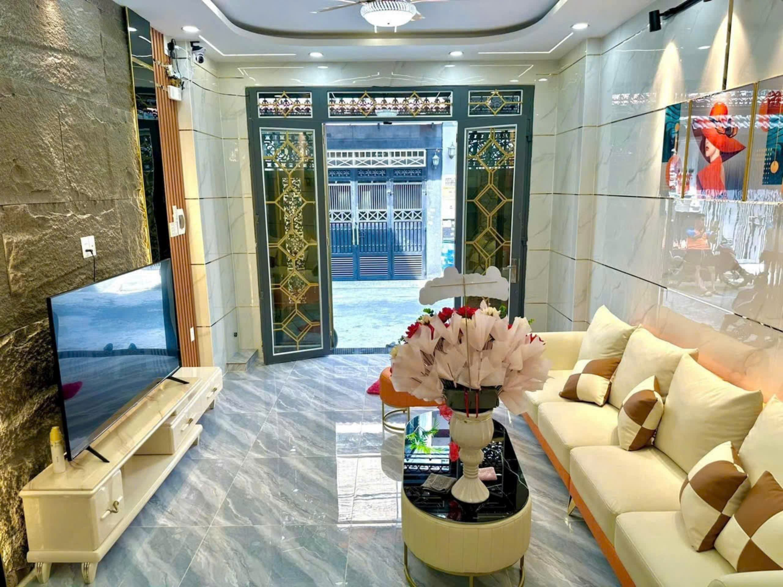 Hình phòng khách được thiết kế hiện đại