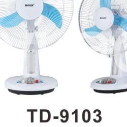 Quạt tích điện Mickey 9103 2 bình ắc quy dùng liên tục 6-8h